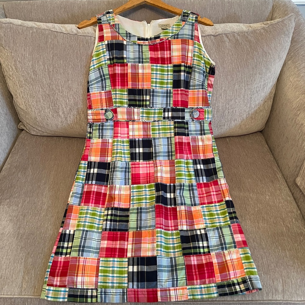 LL Bean Madras Sundress